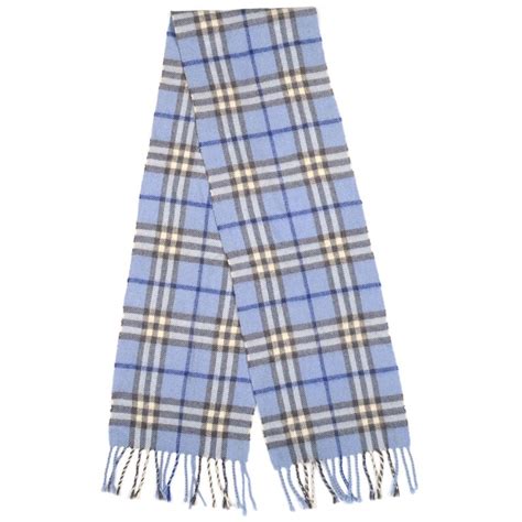 burberry men's blue plaid scarf.